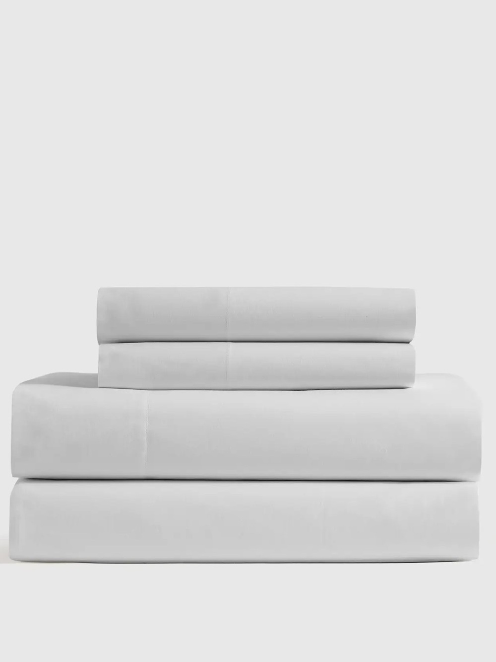 NWT QUINCE Organic Cotton Sheet Set - Light Grey - King
